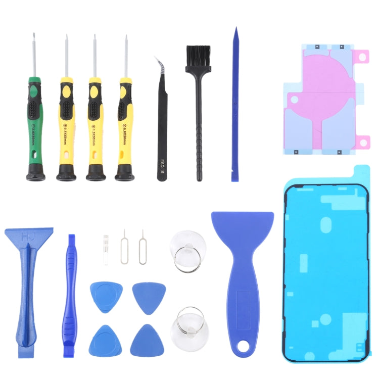 JIAFA JF-8182 21 in 1 Battery Adhesive + LCD Frame Waterproof Adhesive + Repair Tool Set, For iPhone 11, For iPhone 11 Pro, For iPhone 11 Pro Max, For iPhone 12, For iPhone 12 mini, For iPhone 12 Pro, For iPhone 12 Pro Max, For iPhone 13
