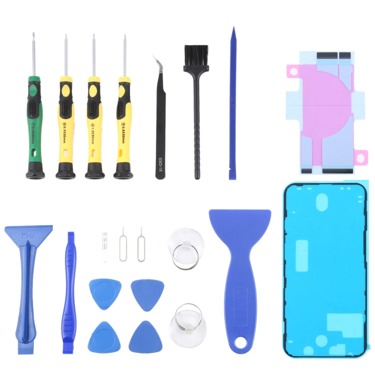 JIAFA JF-8182 21 in 1 Battery Adhesive + LCD Frame Waterproof Adhesive + Repair Tool Set, For iPhone 11, For iPhone 11 Pro, For iPhone 11 Pro Max, For iPhone 12, For iPhone 12 mini, For iPhone 12 Pro, For iPhone 12 Pro Max, For iPhone 13