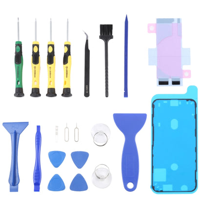 JIAFA JF-8182 21 in 1 Battery Adhesive + LCD Frame Waterproof Adhesive + Repair Tool Set, For iPhone 11, For iPhone 11 Pro, For iPhone 11 Pro Max, For iPhone 12, For iPhone 12 mini, For iPhone 12 Pro, For iPhone 12 Pro Max, For iPhone 13
