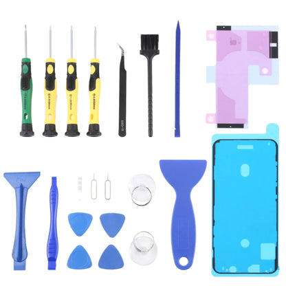 JIAFA JF-8182 21 in 1 Battery Adhesive + LCD Frame Waterproof Adhesive + Repair Tool Set, For iPhone 11, For iPhone 11 Pro, For iPhone 11 Pro Max, For iPhone 12, For iPhone 12 mini, For iPhone 12 Pro, For iPhone 12 Pro Max, For iPhone 13
