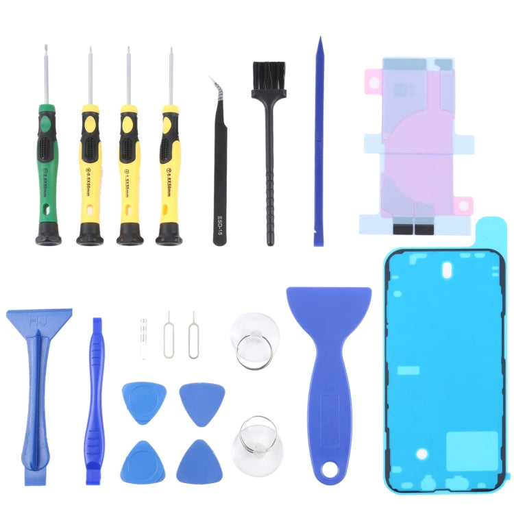 JIAFA JF-8182 21 in 1 Battery Adhesive + LCD Frame Waterproof Adhesive + Repair Tool Set, For iPhone 11, For iPhone 11 Pro, For iPhone 11 Pro Max, For iPhone 12, For iPhone 12 mini, For iPhone 12 Pro, For iPhone 12 Pro Max, For iPhone 13