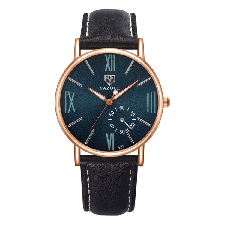 YAZOLE 327 Leather Strap Waterproof Luminous Ladies Watch