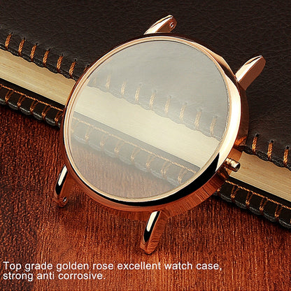 YAZOLE 327 Leather Strap Waterproof Luminous Ladies Watch