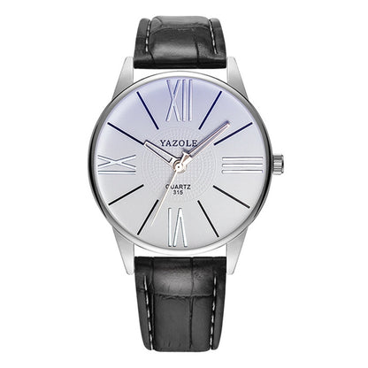 YAZOLE 315 Simple Large Dial Waterproof Sports Quartz Watch