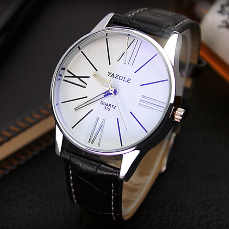 YAZOLE 315 Simple Large Dial Waterproof Sports Quartz Watch
