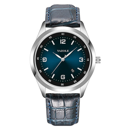 YAZOLE 552 Luminous Pointer Calendar Waterproof Quartz Watch