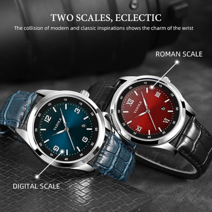 YAZOLE 552 Luminous Pointer Calendar Waterproof Quartz Watch