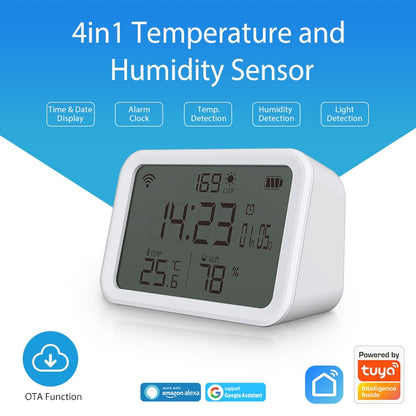 NEO NAS-CW01W WiFi 4 in1 Temperature + Humidity Sensor, CW01W