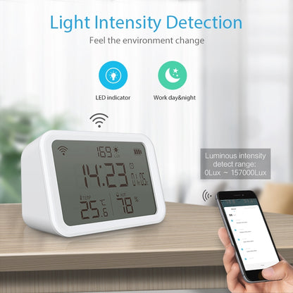 NEO NAS-CW01W WiFi 4 in1 Temperature + Humidity Sensor, CW01W