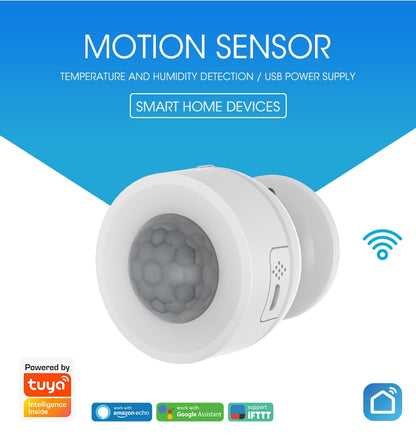 NEO NAS-PD07W WiFi PIR Motion Sensor with Temperature & Humidity Sensor, PD07W