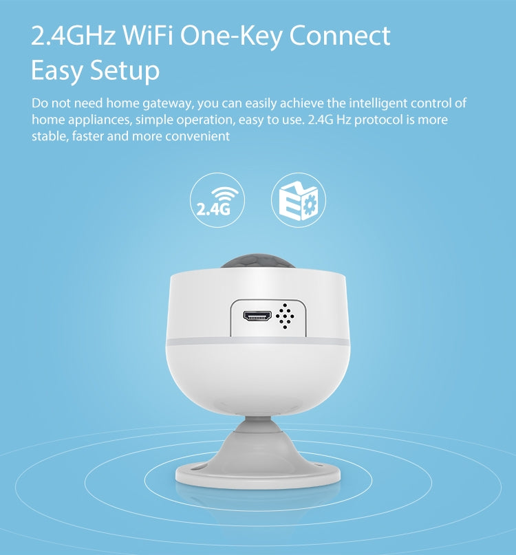 NEO NAS-PD07W WiFi PIR Motion Sensor with Temperature & Humidity Sensor, PD07W