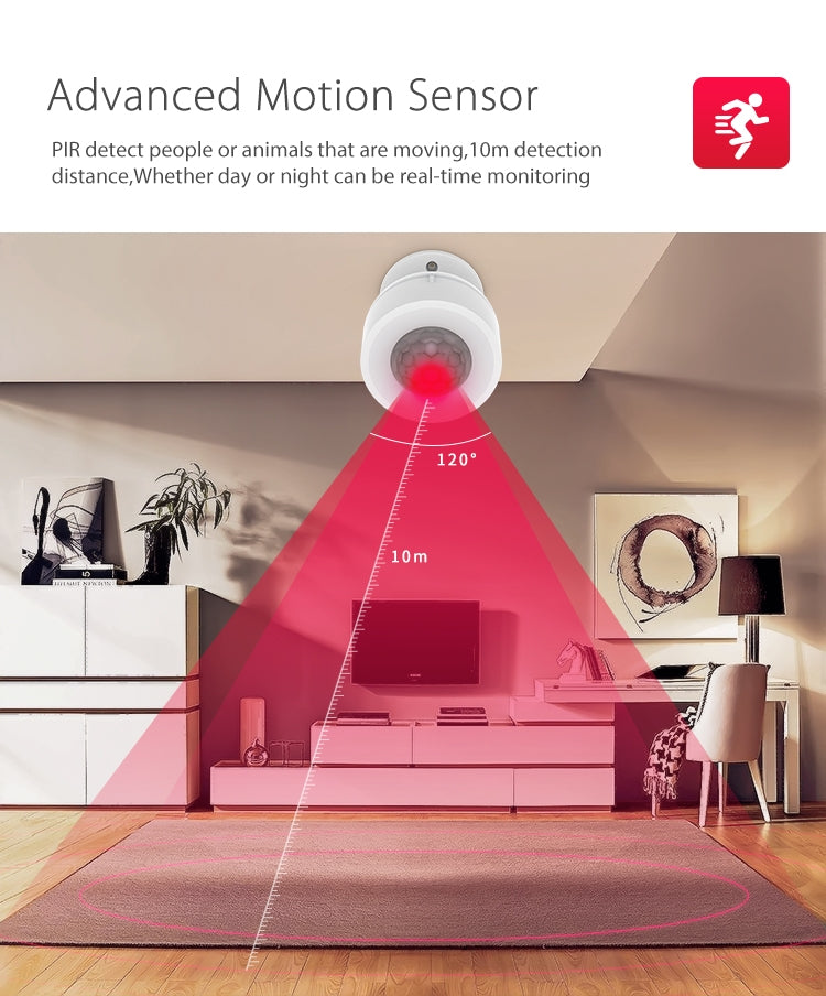 NEO NAS-PD07W WiFi PIR Motion Sensor with Temperature & Humidity Sensor, PD07W