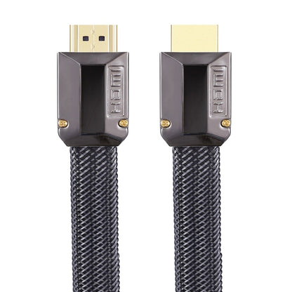 3m 2.0 Version  HD Cable 19 + 1 Standard Oxygen-Free Copper Metal Sshell 4K TV Flat Cable, For HDMI