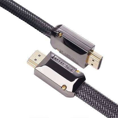 3m 2.0 Version  HD Cable 19 + 1 Standard Oxygen-Free Copper Metal Sshell 4K TV Flat Cable, For HDMI