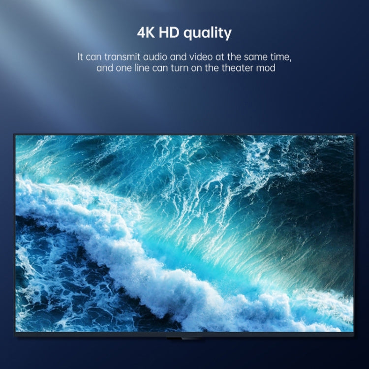3m 2.0 Version  HD Cable 19 + 1 Standard Oxygen-Free Copper Metal Sshell 4K TV Flat Cable, For HDMI