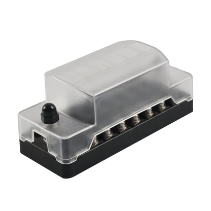 6 Way Fuse Box Blade Fuse Holder with Negative for Auto Car Truck Boat, A5602-01