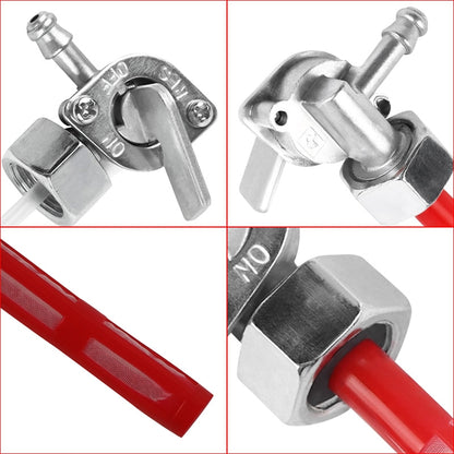 Motorcycle Fuel Tap Valve Petcock Fuel Tank Gas Switch for Honda CB400F 1977, For Honda CB400F 1977(Red), For Honda CB400F 1977(White)