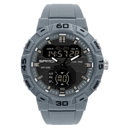 SANDA 3087 Luminous Waterproof Dual Display Electronic Watch