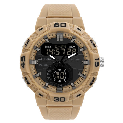 SANDA 3087 Luminous Waterproof Dual Display Electronic Watch