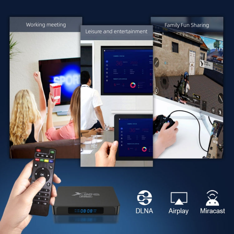 X96Q PRO 4K Smart TV BOX Android 10.0 Media Player, Allwinner H313 Quad Core ARM Cortex A53, RAM: 1GB, ROM: 8GB, 1GB+8GB, EU Plug, 1GB+8GB, US Plug, 1GB+8GB, UK Plug