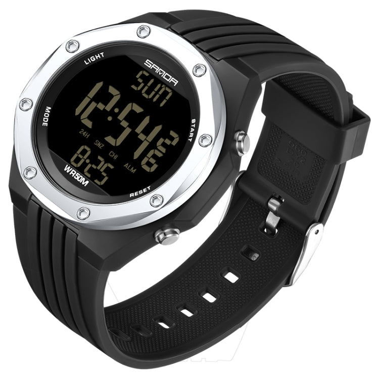 SANDA 6093 Waterproof Luminous Electronic Digital Watch