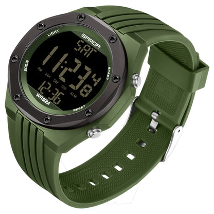 SANDA 6093 Waterproof Luminous Electronic Digital Watch