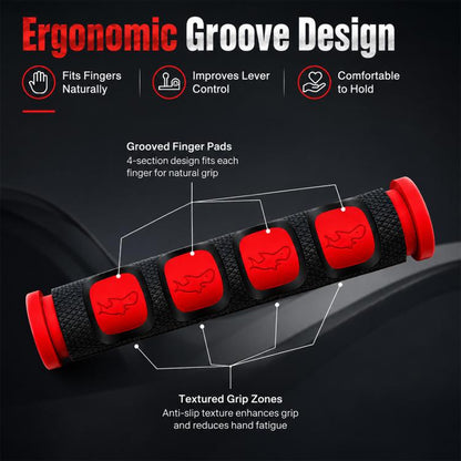 2 PCS Motorcycle Modification Accessories PVC Horn ShapeHand Grip Cover Handlebar Set