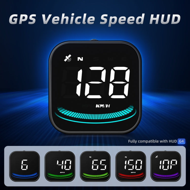 G4 Head Up Display Car Speedometer Smart Digital Alarm Reminder GPS HUD, G4