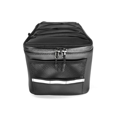 Motorcycle Waterproof PU Leather Rack Rear Carrier Bag, Capacity: 9L with Rain Cover, 9L