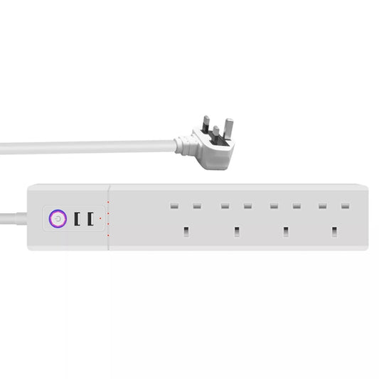SM-SO306-K 4 Holes + 2 USB Multi-purpose Smart Power Strip, UK Plug, WiFi 10A, WiFi 16A
