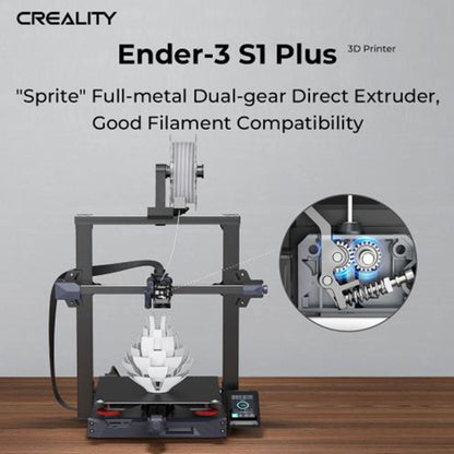 Ender-3 S1 Plus Full-metal Dual-gear Larger-size 3D Printer, EU Plug