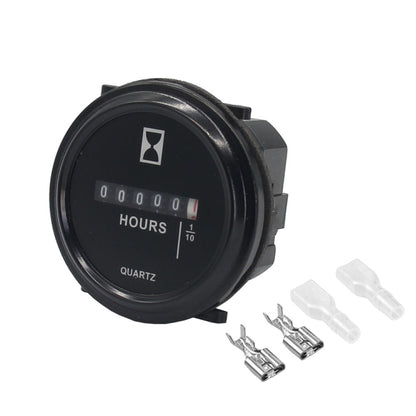 Mechanical Chronograph Marine Boat Engine Round ACDC Truck Chrono Hour Meter, Mechanical Chronograph