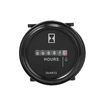 Mechanical Chronograph Marine Boat Engine Round ACDC Truck Chrono Hour Meter, Mechanical Chronograph