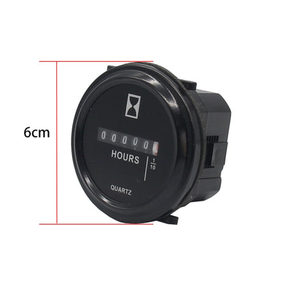 Mechanical Chronograph Marine Boat Engine Round ACDC Truck Chrono Hour Meter, Mechanical Chronograph