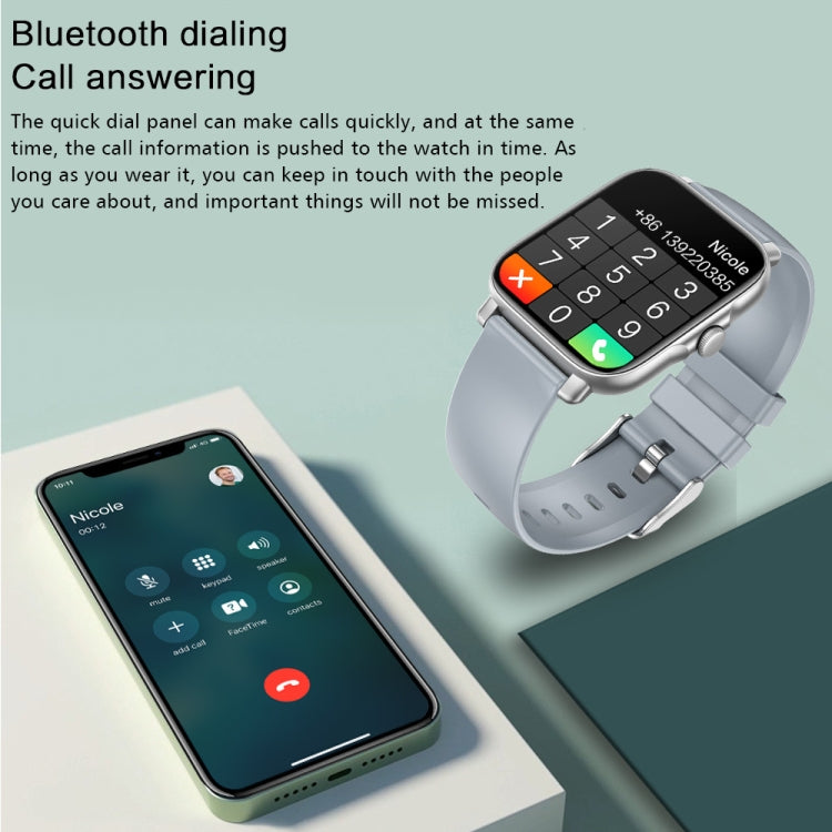 G30 1.69 inch TFT Screen Smart Watch, TPU Bnad IP67 Waterproof Support Bluetooth Call / Multiple Sports Modes, TPU Bnad