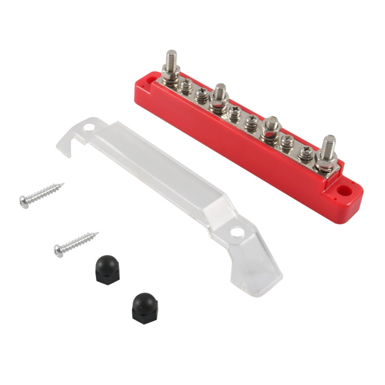 1 Pair 10 Way Power Distribution Block Terminal Studs with 4 Fixing Screws, A7473