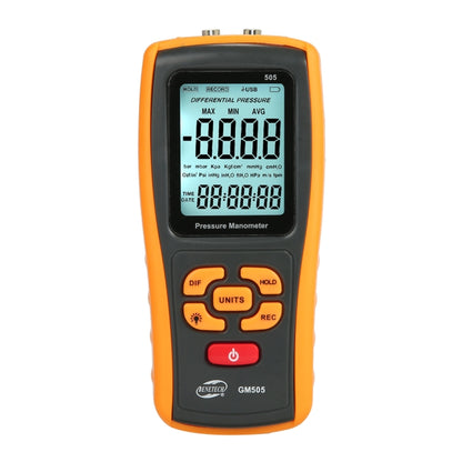 BENETECH GM505 Portable Pressure Gauge, Battery Not Included, GM505