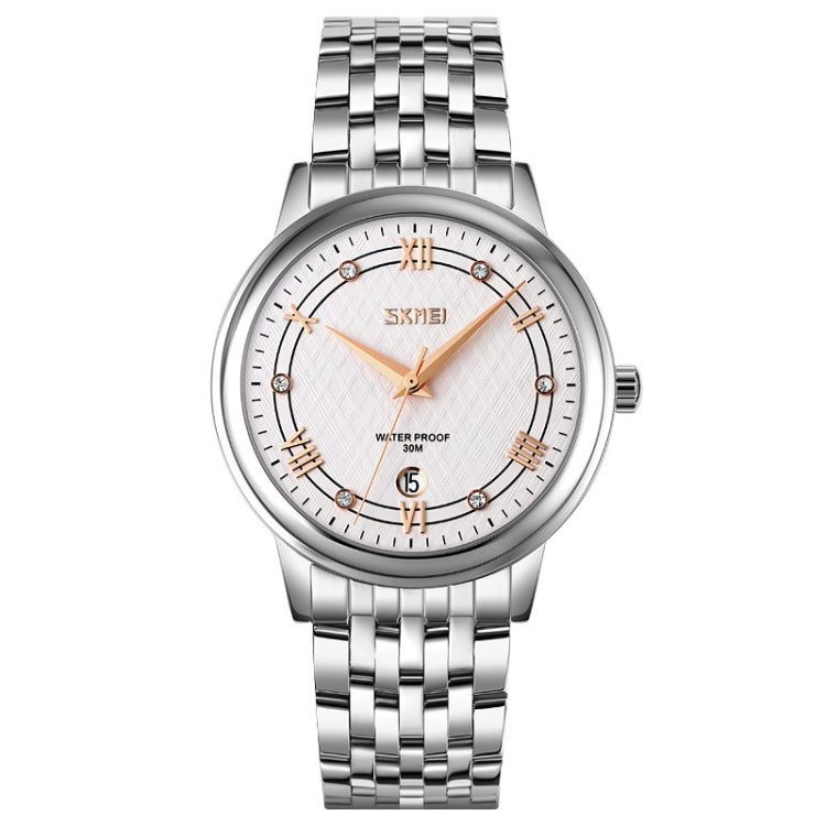 SKMEI 9272 Stainless Steel Buckle Strap Waterproof Quartz Watch, Man, Women