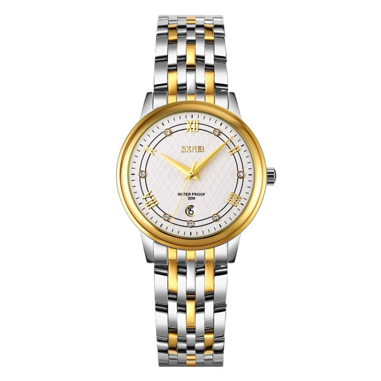 SKMEI 9272 Stainless Steel Buckle Strap Waterproof Quartz Watch, Man, Women