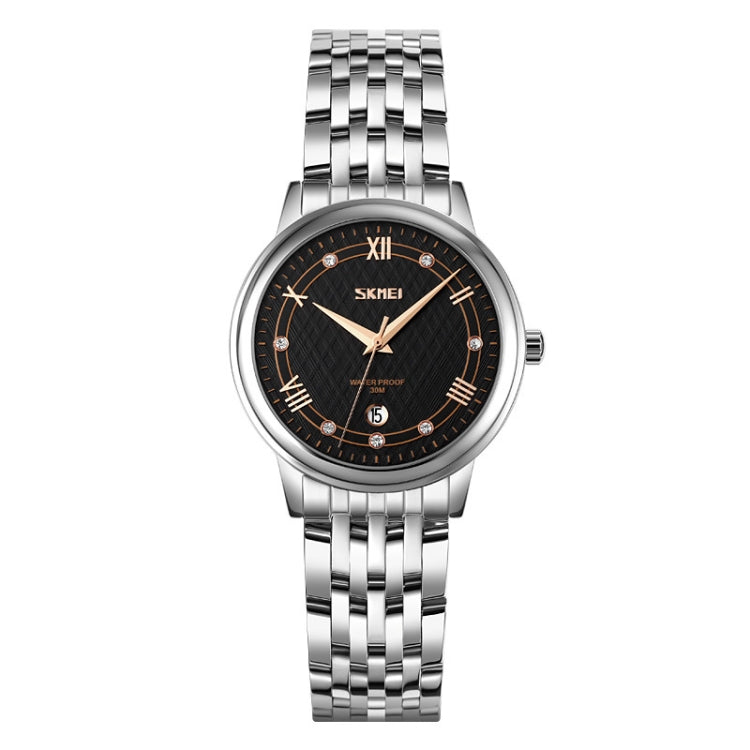 SKMEI 9272 Stainless Steel Buckle Strap Waterproof Quartz Watch, Man, Women