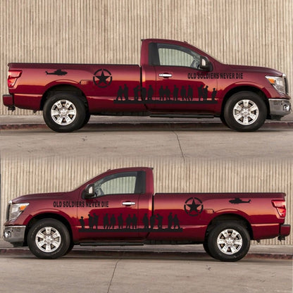 2 PCS/Set D-84 Old Soldiers Pattern Car Modified Decorative Sticker, D-84