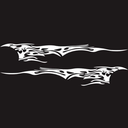 2 PCS/Set D-144 Fire Element Pattern Car Modified Decorative Sticker, D-144