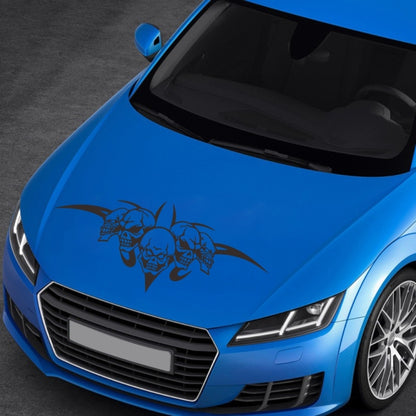 D-299 Skull Pattern Car Modified Hood Decorative Sticker, D-299