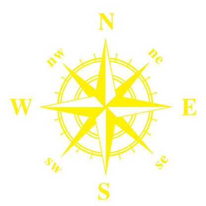 D-366 Compass Pattern Car Modified Decorative Sticker, D-366