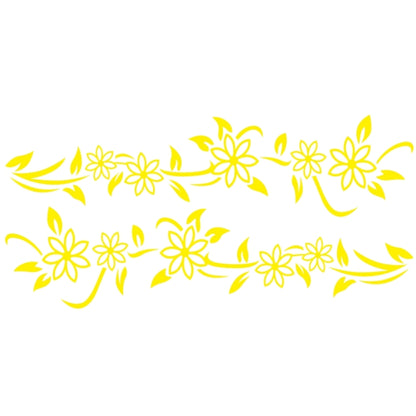 2 PCS/Set D-378 Flower Totem Pattern Car Modified Decorative Sticker, D-378