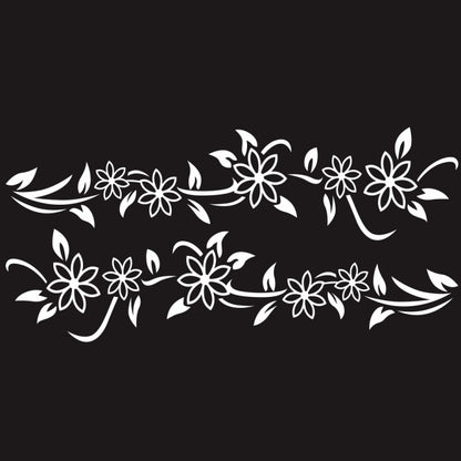 2 PCS/Set D-378 Flower Totem Pattern Car Modified Decorative Sticker, D-378