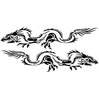 2 PCS/Set D-418 Dragon Totem Tribe Pattern Car Modified Decorative Sticker, D-418
