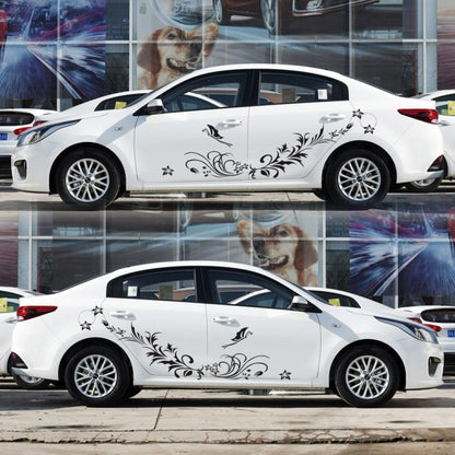 D-462 Butterfly Loves Flowers Pattern Car Modified Decorative Sticker, D-462