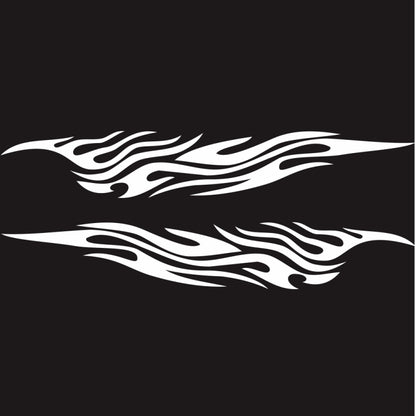 2 PCS/Set D-476 Fire Element Pattern Car Modified Decorative Sticker, D-476
