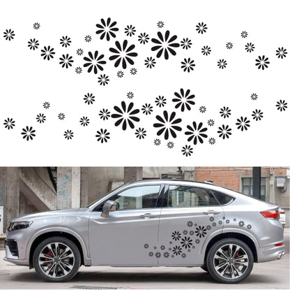 2 PCS/Set D-483 Flower Pattern Car Modified Decorative Sticker, D-483